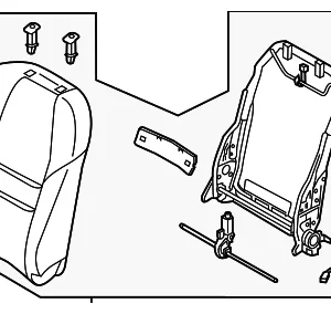 Seat Back Assembly - Mazda (TN42-88-180-2B)