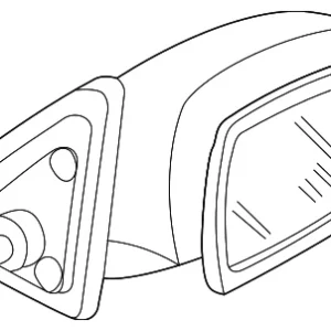 Mirror Assembly - Mazda (BN6B-69-120-09)