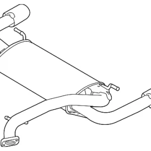 Exhaust Muffler - Mazda (L3P1-40-100A)