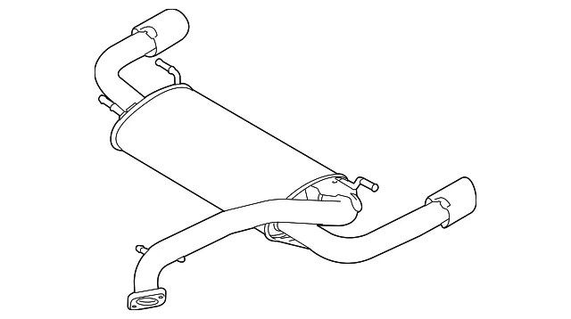 Muffler & Pipe - Mazda (L3P1-40-100B)