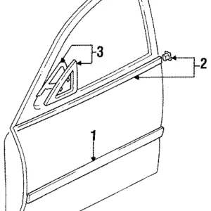Belt Molding - Mazda (GA2K-50-650F)