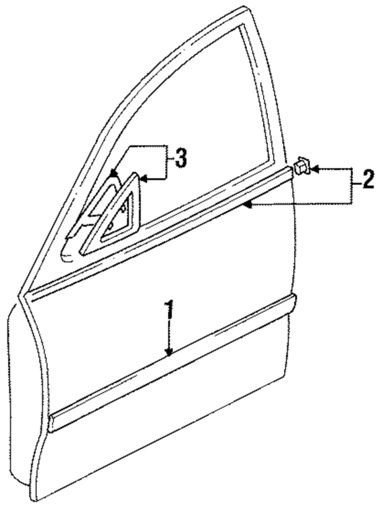 Body Side Molding - Mazda (GA2K-50-682D-00)