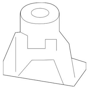 Bumper Cover Bracket - Mazda (TK49-50-251B)