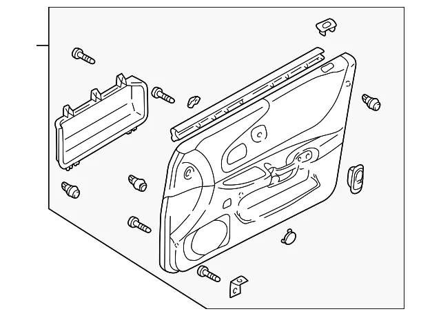 Trim Panel Assembly - Mazda (BJ0J-68-420L-43)