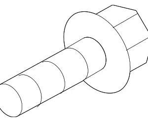 Exhaust Manifold Heat Shield Bolt - Mazda (9YA0-2A-008)