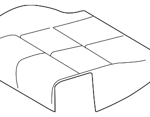 Seat Trim - Mazda (1F71-88-111A-30)