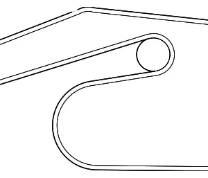 Serpentine Belt - Mazda (AJ57-15-909A)