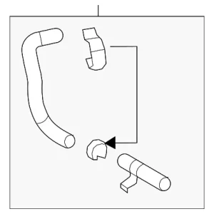 Lower Hose - Mazda (L5A3-15-18Y)