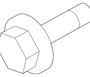Crankshaft Pulley Bolt - Mazda (N3H1-11-406)