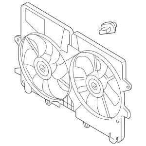 Fan Assembly - Mazda (ZZC3-15-025)