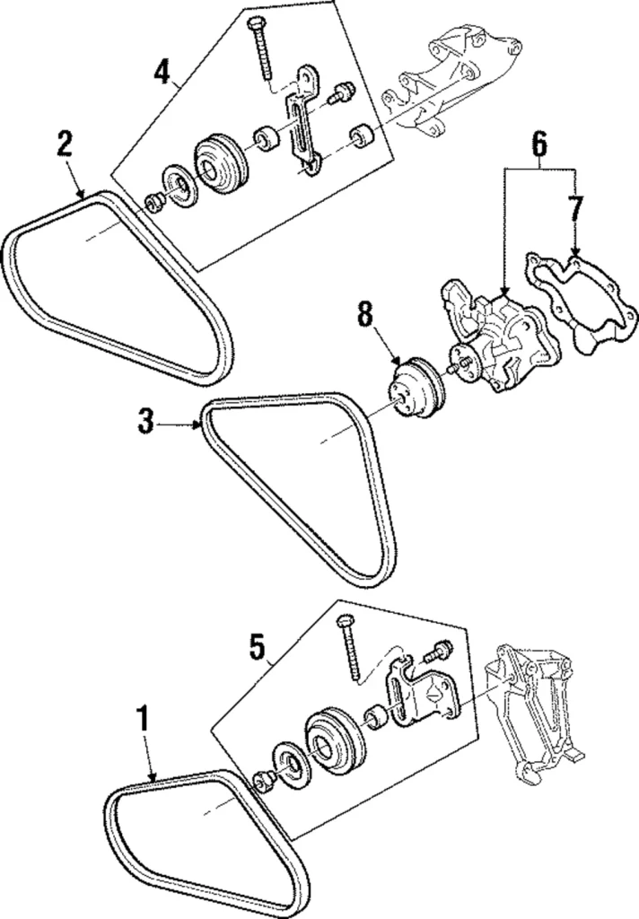 Alternator Belt - Mazda (JE57-18-381A-9U)