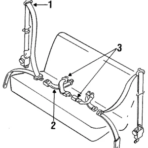 Buckle - Mazda (LB84-57-720-80)