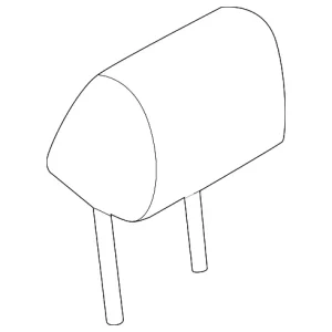 Headrest - Mazda (KFAB-88-240-39)
