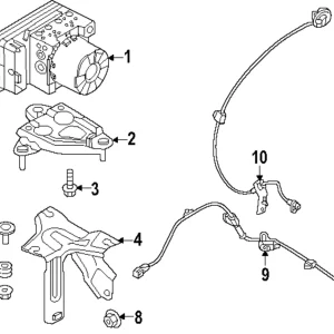ABS Control Unit - Mazda (VAY0-43-7A0A)