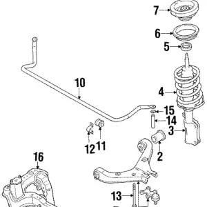 Coil Spring Seat - Mazda (H260-34-012)