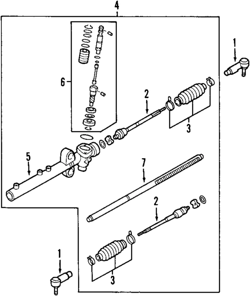 Rack - Mazda (B25D-32-119)