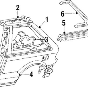 Drip Molding - Mazda (B097-50-520)