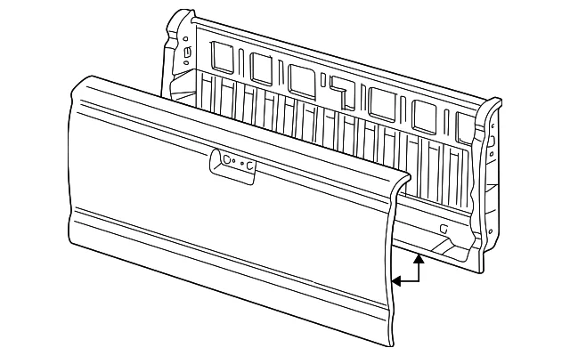 Tail Gate - Mazda (1F70-65-600)