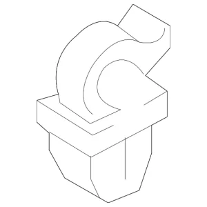 Support Rod Fastener - Mazda (9971-50-702)