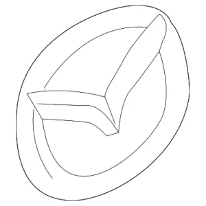 Emblem - Mazda (KB7W-51-731)
