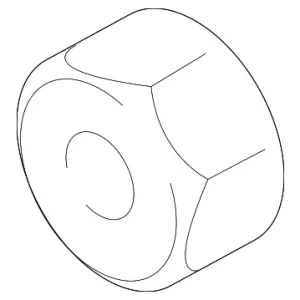 Flange Lock Nut - Mazda (0223-27-030)