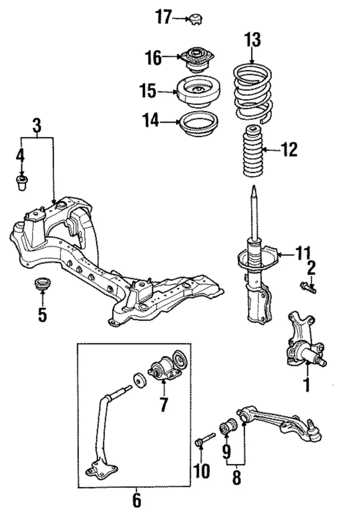 Steering Knuckle - Mazda (LB83-33-021)