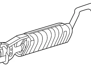 Muffler & Pipe - Mazda (1F60-40-500)