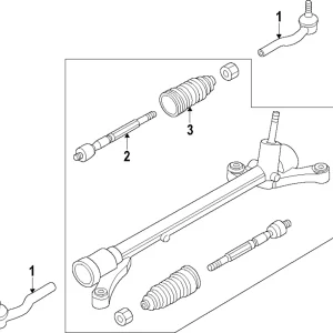 Steering Gear - Mazda (DF95-32-110B)
