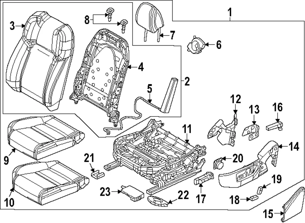 Seat Assembly - Mazda (VC87-57-150D-1F)
