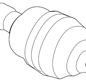 Inner Joint Assembly - Mazda (MA04-22-520A)