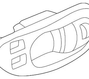 Handle, Inside Bezel - Mazda (TA01-58-303A-80)