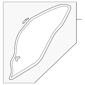 Surround Weather-Strip - Mazda (GM9A-72-760F)