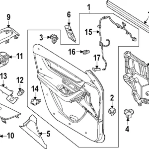 Trim(R) Door - Mazda (KETT-68-420D-02)