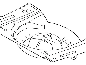Rear Floor Pan - Mazda (GP9A-53-750)