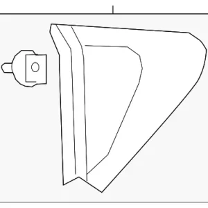 Garnish Left Pillar - Mazda (GFBC-50-N50A)