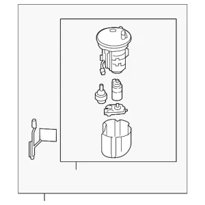 Fuel Pump And Sender Assembly - Mazda (P59W-13-35XA)