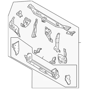 Radiator Support - Mazda (T001-53-100J)