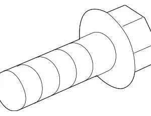 Lower Dash Panel Bolt - Mazda (9YA0-20-811A)