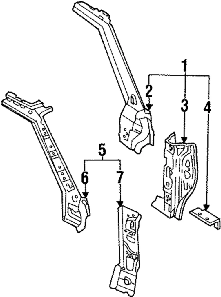 Hinge Pillar - Mazda (LA01-71-020E)