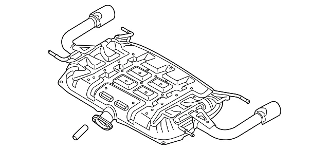 Resonator & Pipe - Mazda (PYE6-40-100A)