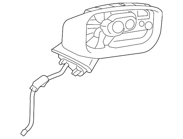 Body(L) Door Mirror - Mazda (KJK9-69-181A)