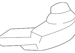 Convertible Top Stowage Compartment Lid Striker - Mazda (N247-R1-3B0)