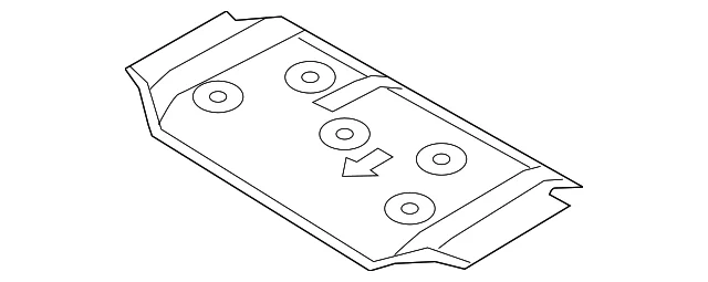Floor Pan Heat Shield - Mazda (KE70-56-437)