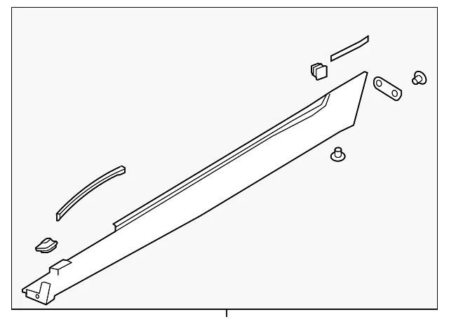 Rocker Molding - Mazda (N244-51-P50D-51)