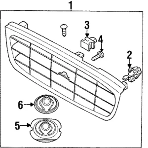 Grille Assembly - Mazda (LBY4-50-710A)
