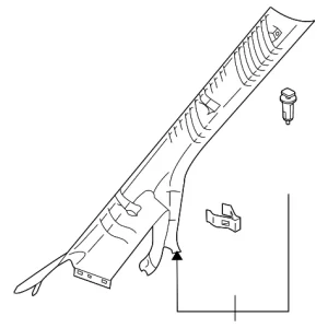 Windshield Pillar Trim - Mazda (TD11-68-160J-75)