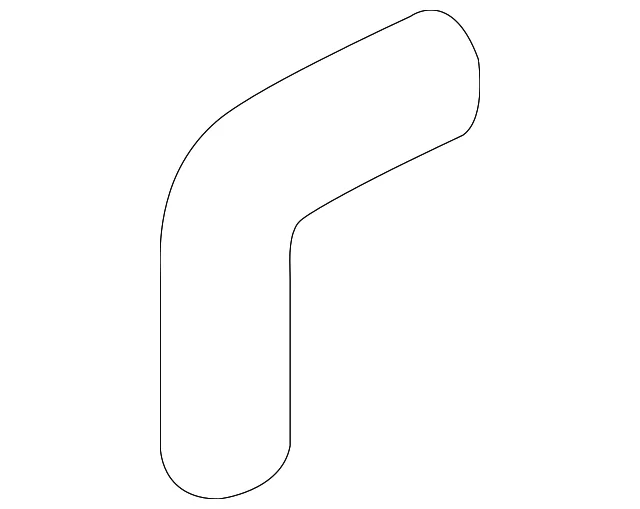 Coolant Hose - Mazda (PY8W-15-384)
