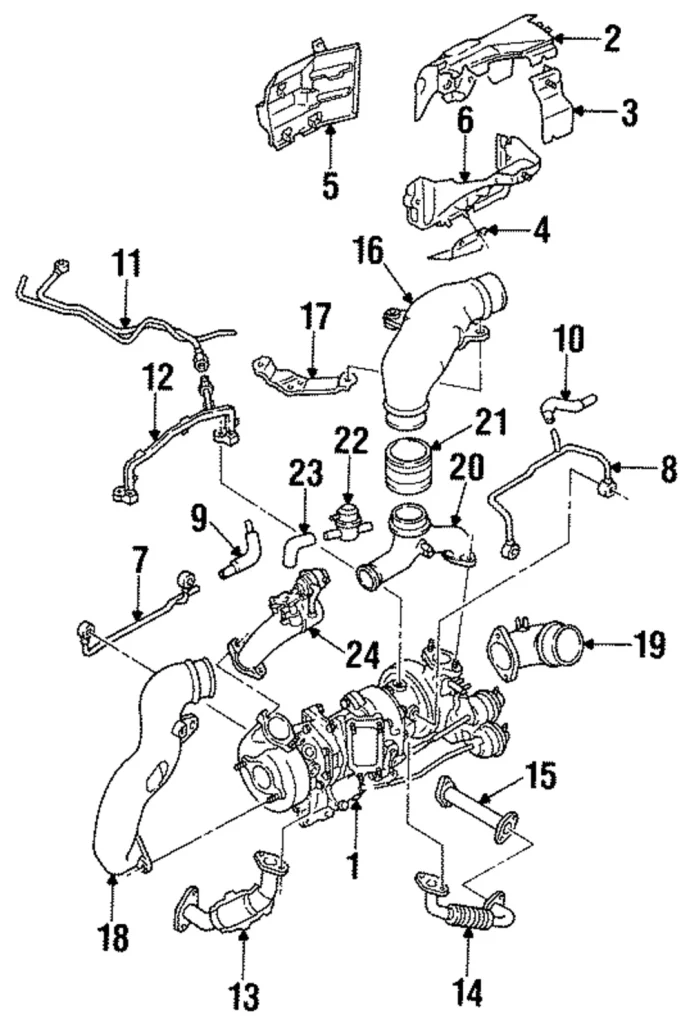 Pipe Bracket - Mazda (N3A1-20-33X)