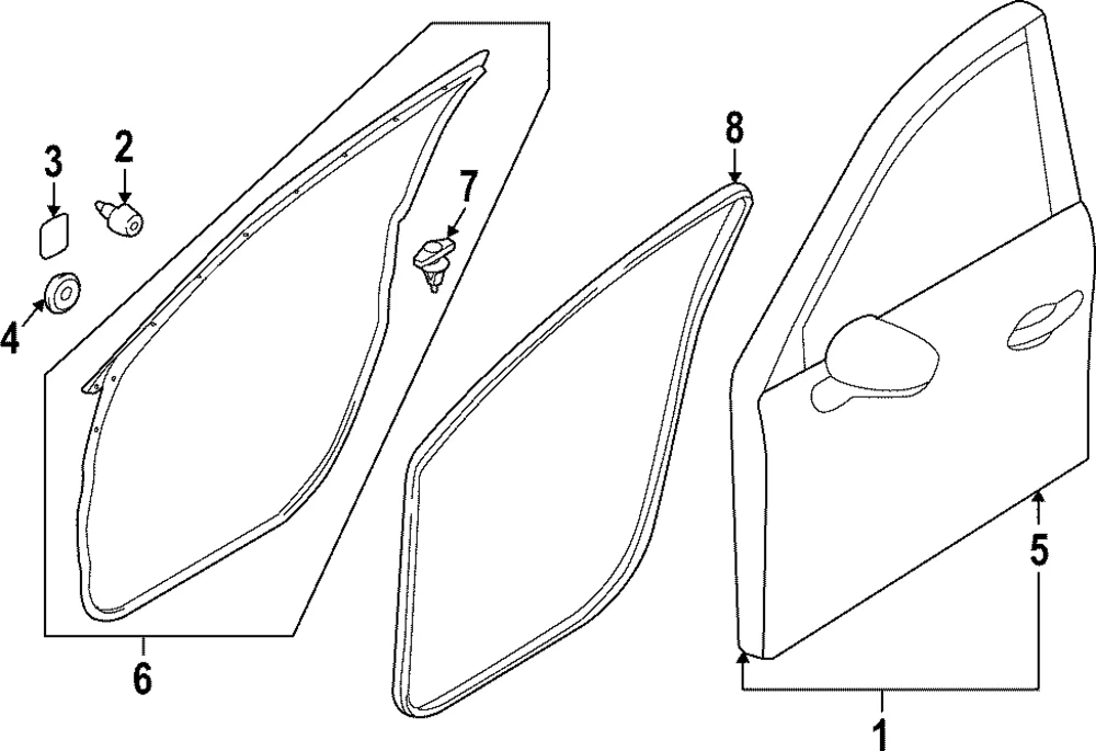 Door Shell - Mazda (VAY0-58-02XA)