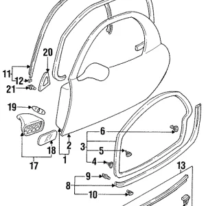 Window Molding - Mazda (FD01-50-510E)